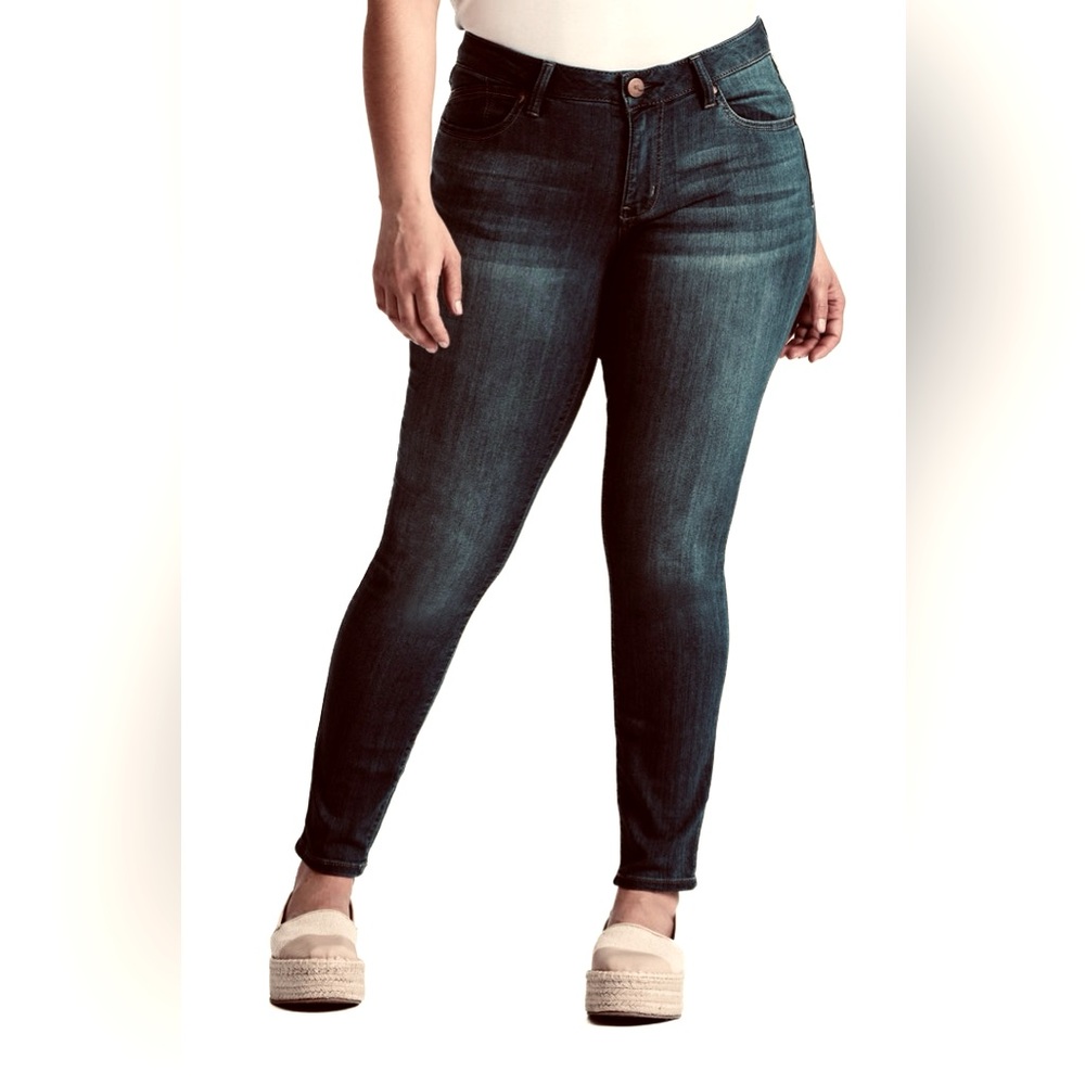 NWT 1822 DENIM No Gap Dark Wash Ankle Skinny Jeans